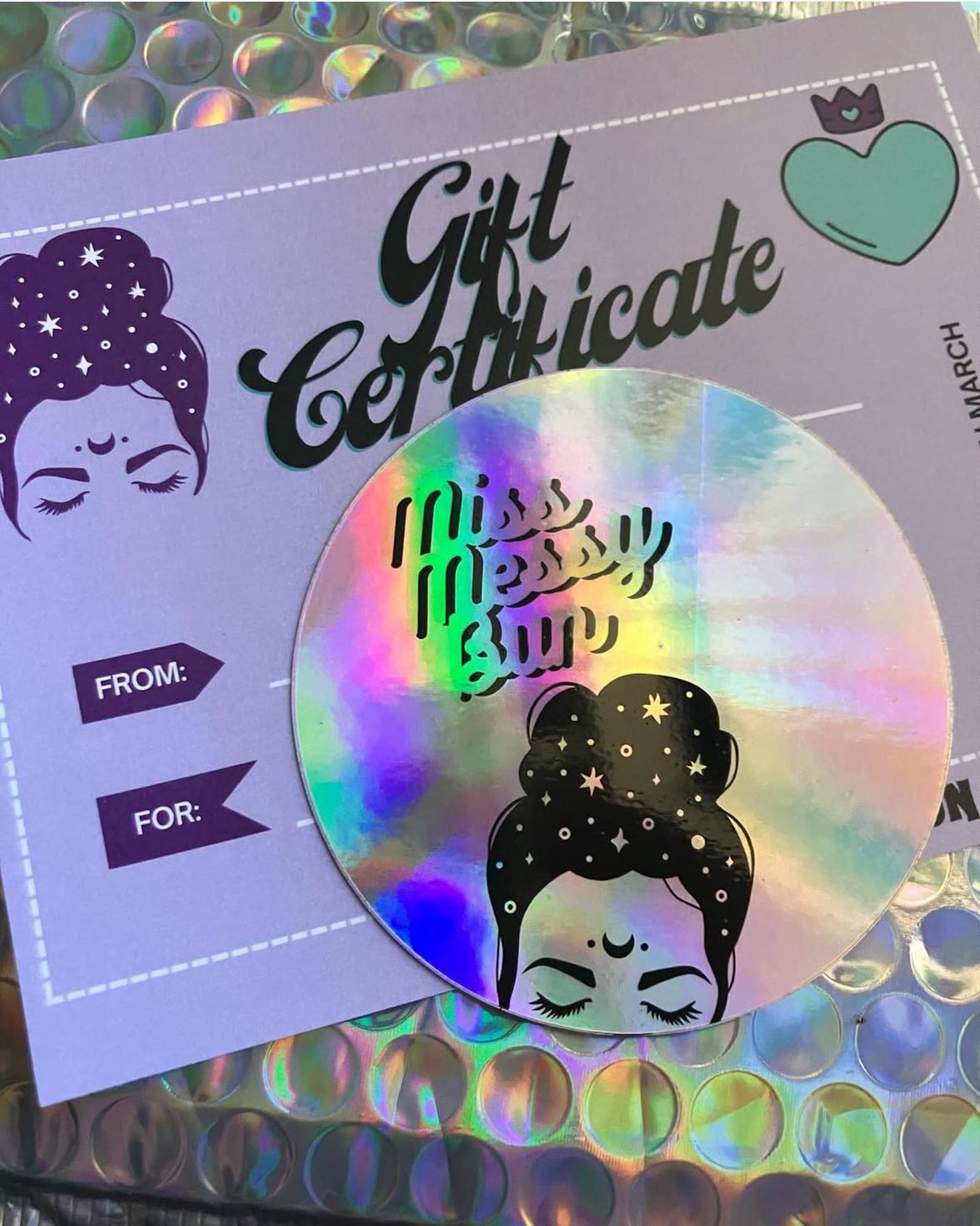 Miss Messy Bun Gift Certificate
